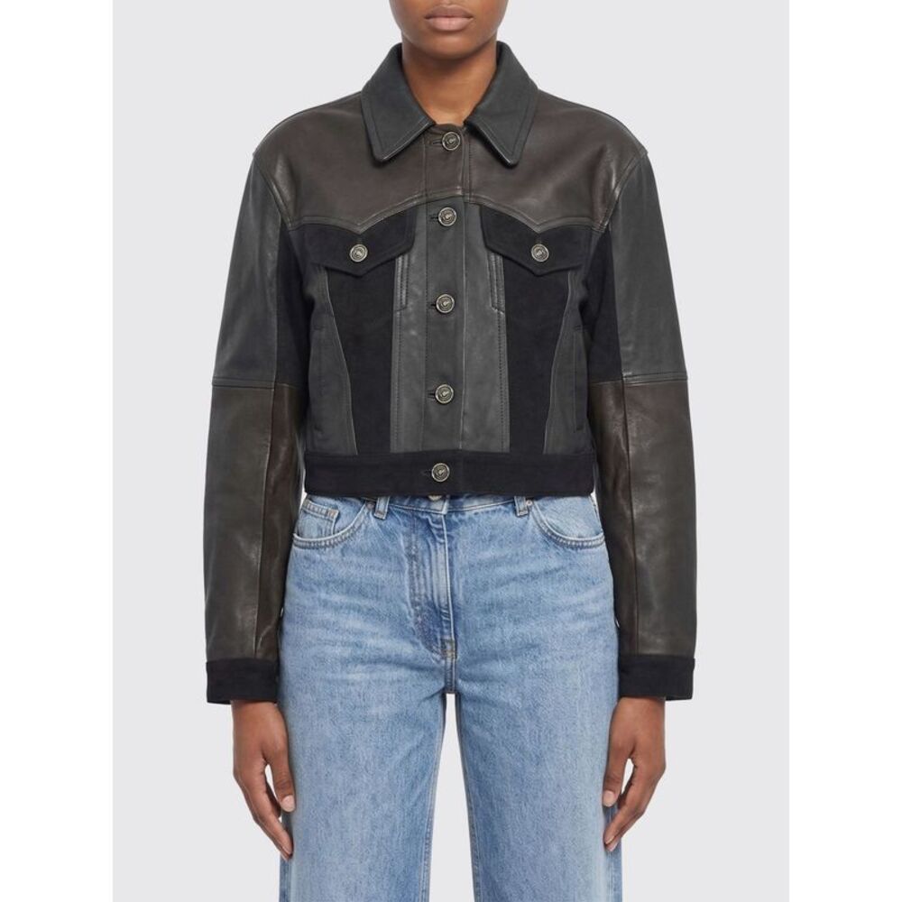 Versace Women Versace Leather Jacket